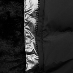 Women's Quilted Coat with Faux Fur Lined Hood and Zip Pockets - 2