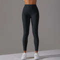 Women's High Waist Leggings Stretch with Flattering Fit - Black