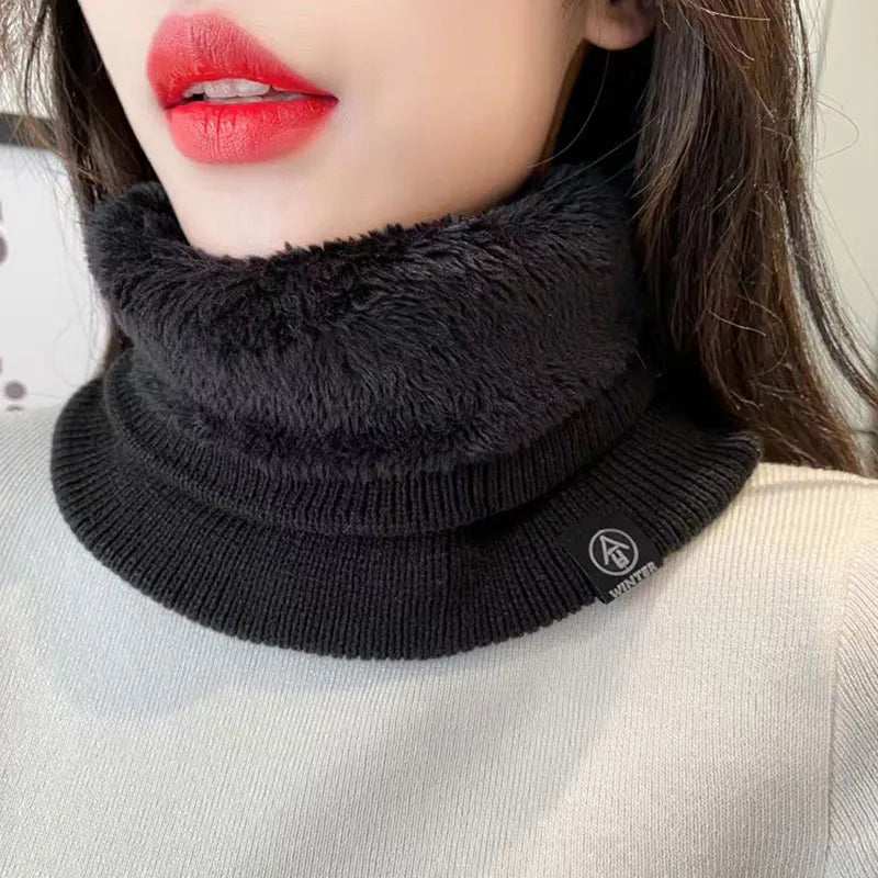 Women's Knitted Snood Neck Warmer - 5