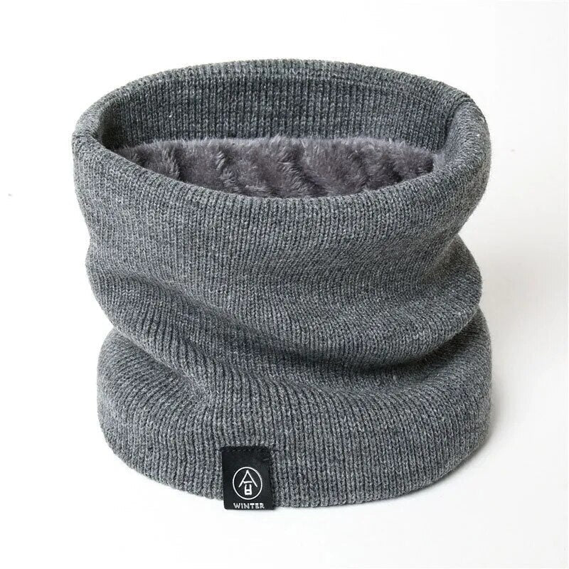 Women's Knitted Snood Neck Warmer - Grey