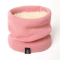 Women's Knitted Snood Neck Warmer - Pink
