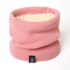 Women's Knitted Snood Neck Warmer - Pink