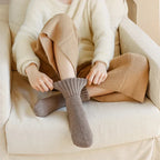 Thick Fleece Lined Socks with Non-Slip Grips Five Pair Pack - 7