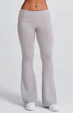 Women's Wide-Leg Tailored Trousers with High Waist - 7