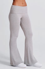 Women's Wide-Leg Tailored Trousers with High Waist - 9