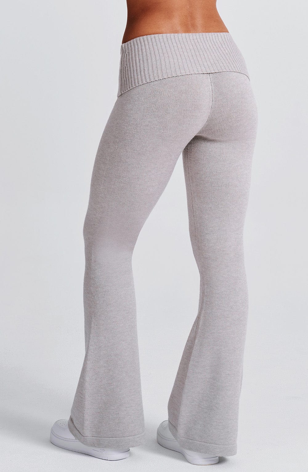 Women's Wide-Leg Tailored Trousers with High Waist - 8