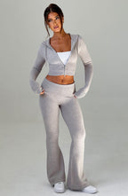 Women's Wide-Leg Tailored Trousers with High Waist - 6