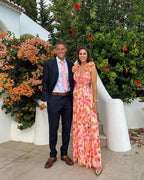 Women's Sleeveless Floral Maxi Dress with V-Neck and Cutout Waist - 6