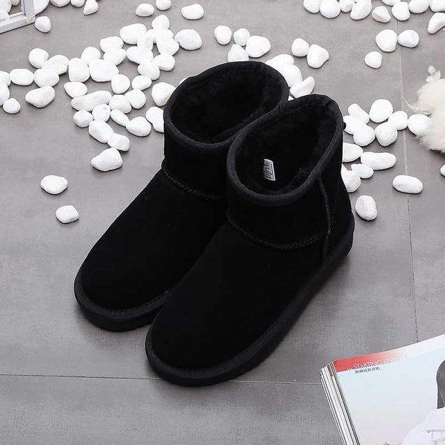 Women's Ankle Snow Boots Warm Lined for Winter - 5