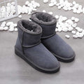Women's Ankle Snow Boots Warm Lined for Winter - Grey