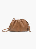 Women's Sculptural Crossbody Pouch Bag with Adjustable Strap - Khaki