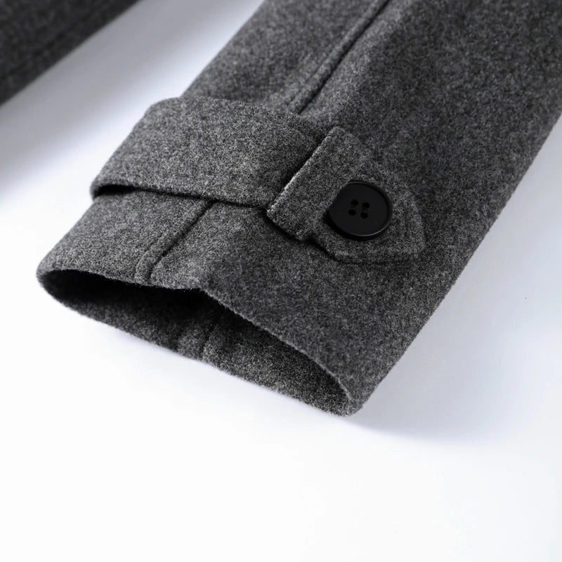 Women's Long Coat Relaxed Tailored with Lapel Collar - 17