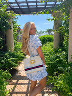 Women's Mini Dress with Ruffle Sleeves and V-Neck - 5