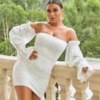 Women's Off-Shoulder Dress with Puff Sleeves and Bodycon Fit - 2