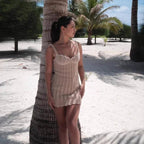 Women's Sleeveless Backless Dress with Cut-Out Detail and Bodycon Fit - 13