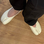Women's Split Toe Ballet Flats with Cushioned Footbed - 10