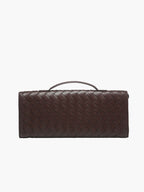 Woven Handbag with Knot and Gold Link Detail - 11