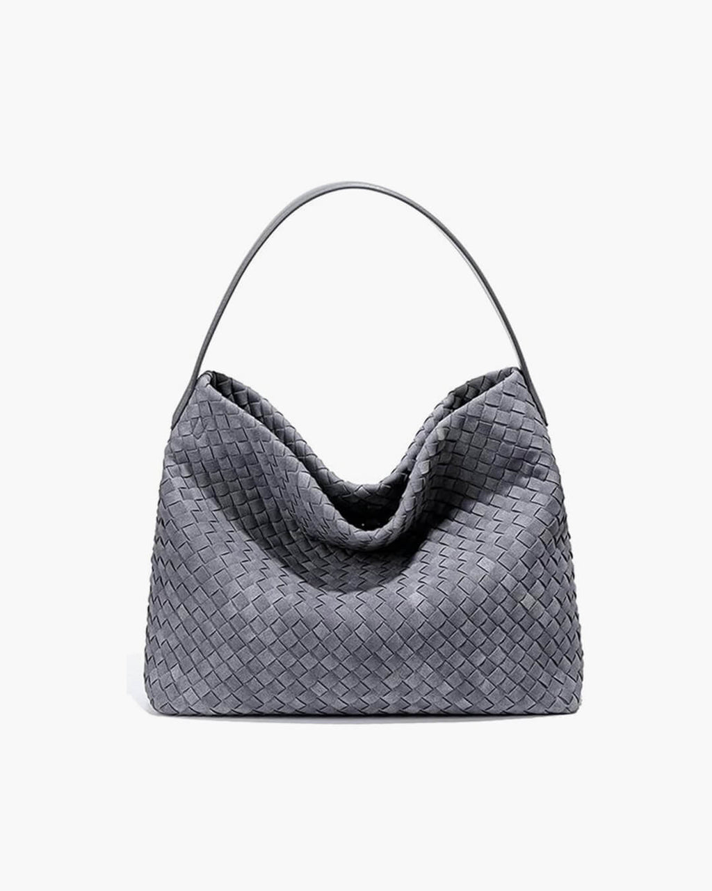 Women's Woven Tote Bag with Minimalist Silhouette - 8