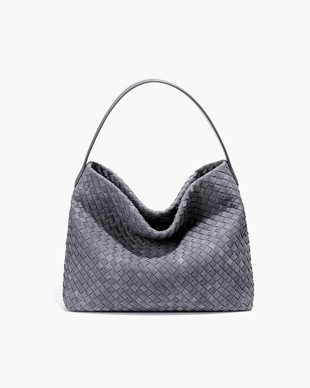 Women's Woven Tote Bag with Minimalist Silhouette - 8