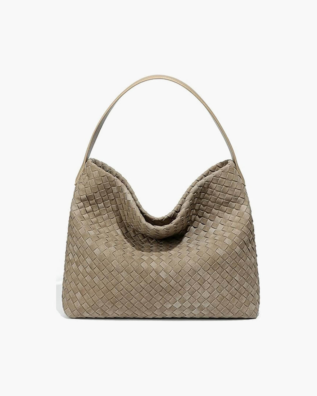 Women's Woven Tote Bag with Minimalist Silhouette - 6