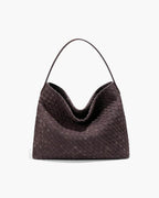 Women's Woven Tote Bag with Minimalist Silhouette - 2