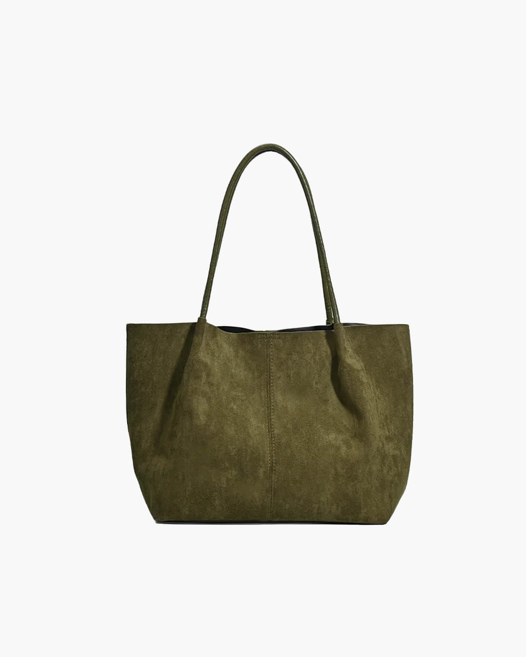 Women's Tote Bag with Pouch Retro Two-Piece Set - Green