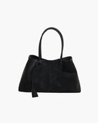 Women's Shoulder Tote Bag with Minimalist Solid Colour Design - 7