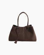 Women's Shoulder Tote Bag with Minimalist Solid Colour Design - 3