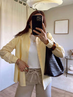Woven Structured Tote Bag with Shoulder Strap - 8