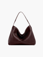 Woven Structured Tote Bag with Shoulder Strap - 2