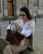 Women's Shoulder Bag Slouchy Hobo with Faux Suede Texture - 5