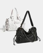 Women's Shoulder Bag with Minimalist Silhouette - 15