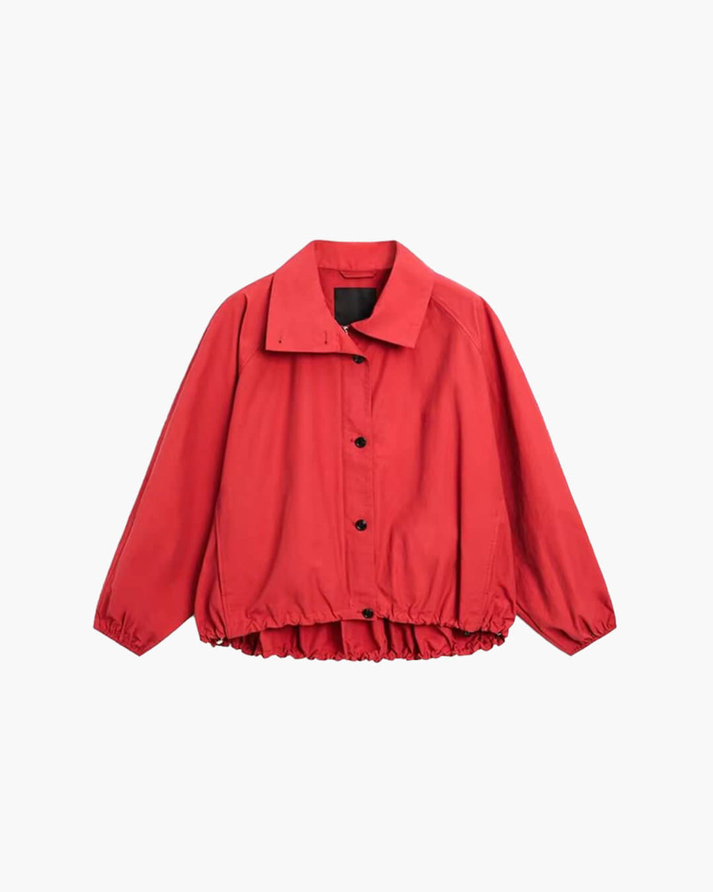 Women's Bomber Jacket High Neck with Puff Sleeves - 18