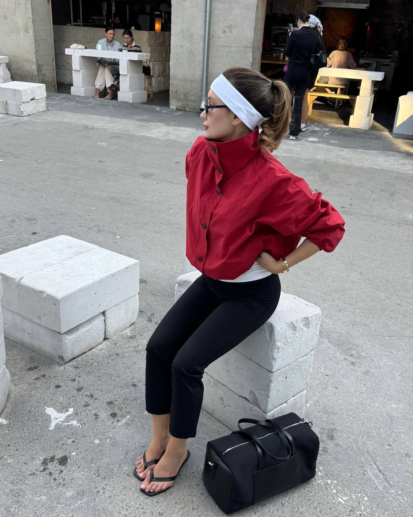 Women's Bomber Jacket High Neck with Puff Sleeves - 4