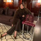 Women's Faux Fur Coat Oversized with Shaggy Texture - 14