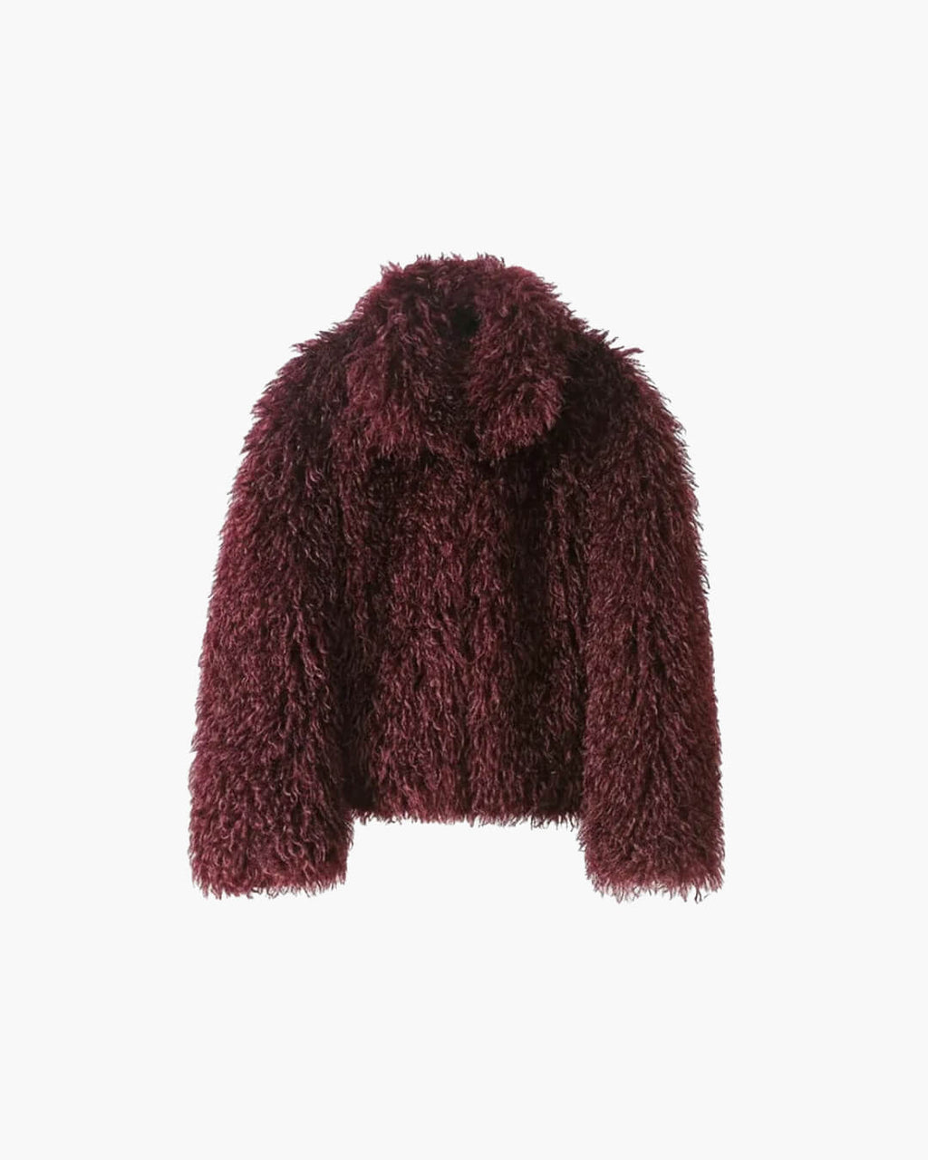 Women's Faux Fur Coat Oversized with Shaggy Texture - 19