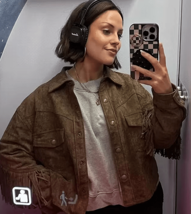 Women's Fringe Jacket with Button Front and Long Sleeves - 6