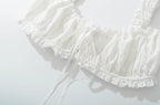 Bralette & Maxi Skirt Set with Lace Trim - 9