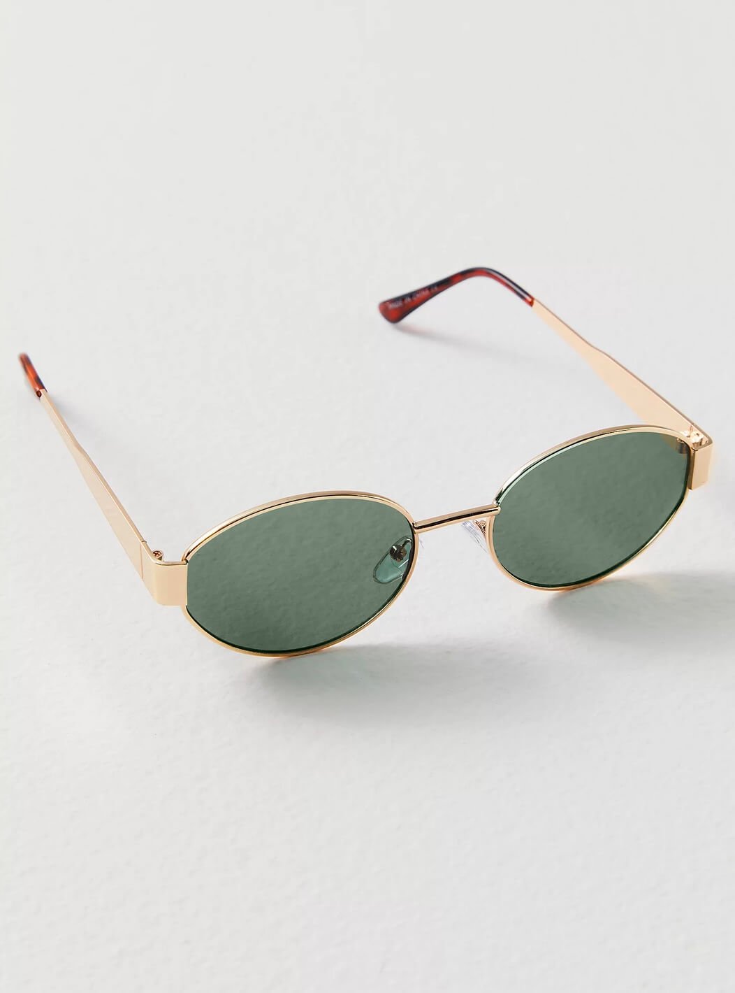 Sunglasses with Sculptural Metal Frame and Tinted Lenses - 11