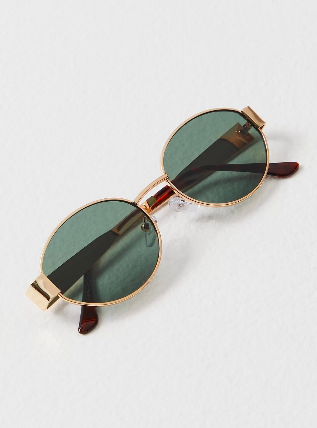 Sunglasses with Sculptural Metal Frame and Tinted Lenses - 10