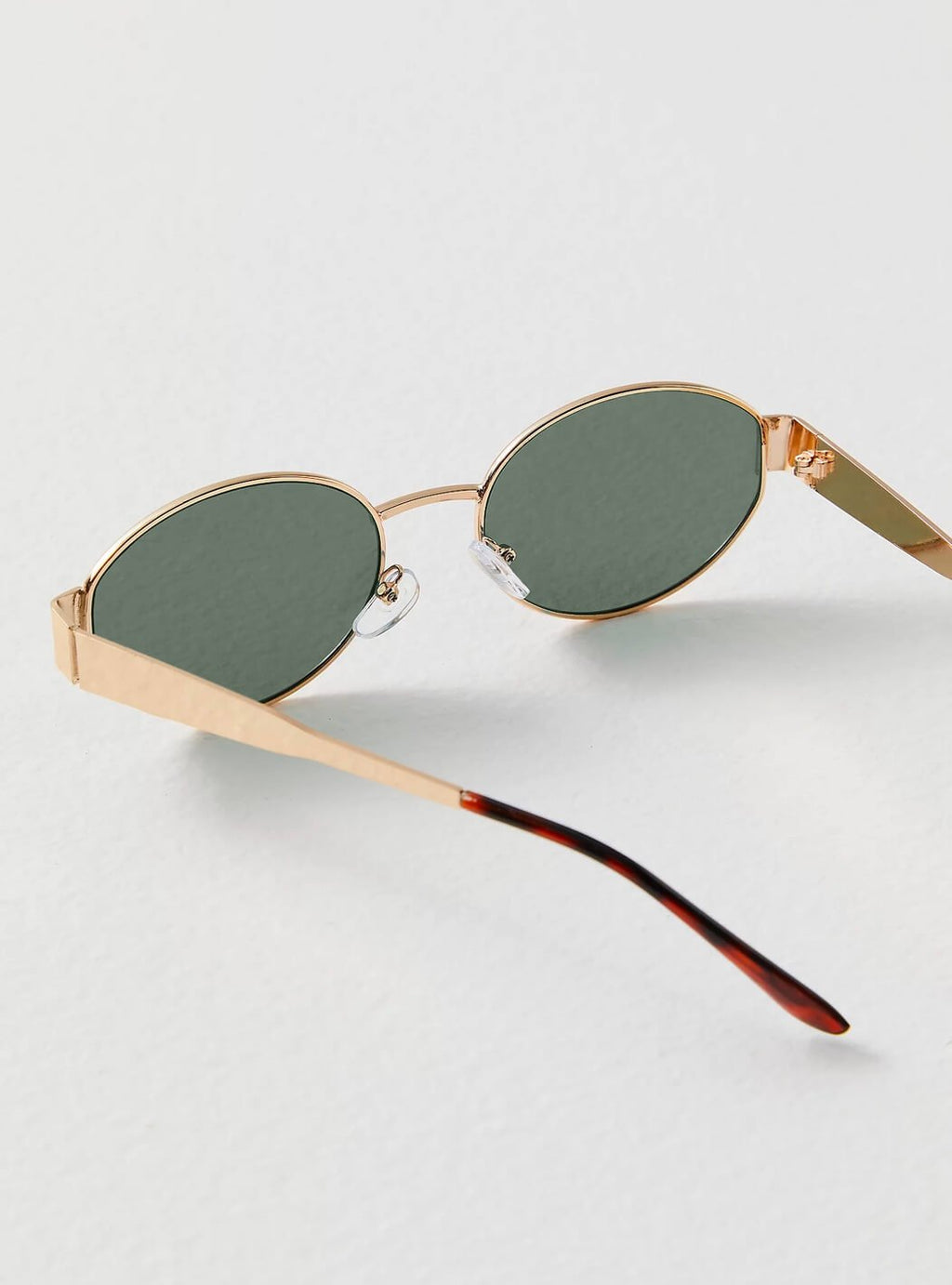 Sunglasses with Sculptural Metal Frame and Tinted Lenses - 12