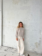 Women's Loose Fit Round Neck Jumper Long Sleeve - 11