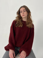 Women's Loose Fit Round Neck Jumper Long Sleeve - 5