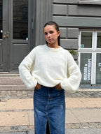 Women's Loose Fit Round Neck Jumper Long Sleeve - 3