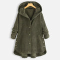 Niah - Cosy Hooded Coat - Green