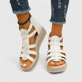 Kendall | Orthopaedic Strass Sandals - White