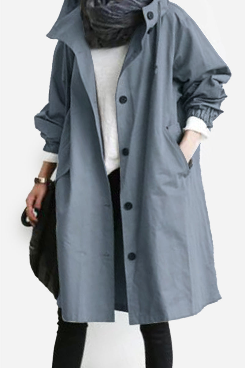 Barbara | Oversized Water-Resistant Windbreaker - 16
