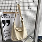 Women's Canvas Shoulder Bag Crossbody Slouch Style - 5
