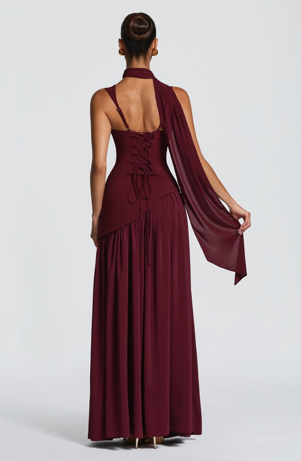 Women's Maxi Dress Sleeveless with Square Neck and High Slit - 7