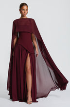 Women's Maxi Dress Sleeveless with Square Neck and High Slit - 12